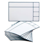 10 magnetische Karten 9,5 x 6cm in 6 verschiedenen Farben