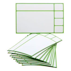 10 magnetische Karten 9,5 x 6cm in 6 verschiedenen Farben