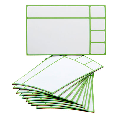 Magnetische Karten 9,5 x 6 cm, 10 Stück in 6 Farben