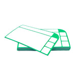 10 magnetische Karten (Version 2) 13,5 x 8cm in 6 verschiedenen Farben