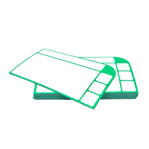 10 magnetische Karten (Version 2) 13,5 x 8cm in 6 verschiedenen Farben