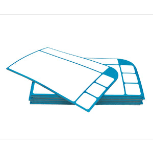 10 magnetische Karten (Version 2) 13,5 x 8cm in 6 verschiedenen Farben