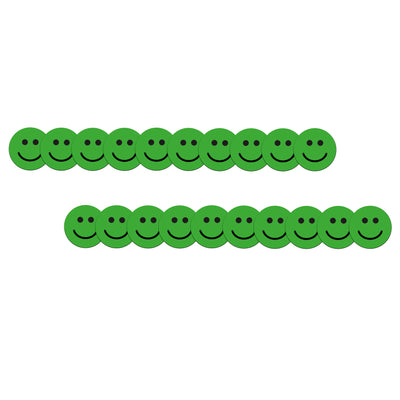 Grüne Smiley-Magnete Ø 2 cm, 20 Stück