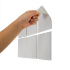 8 x GRAFBURG® Wiederverwendbare Haftnotizen 10x10cm