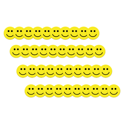 Gelbe Smiley-Magnete, 40 Stück, Ø 2 oder 2,5 cm