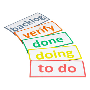 5 magnetische Scrum Karten