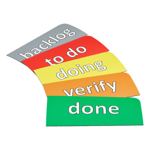 5 magnetische Scrum Karten (Version 2)