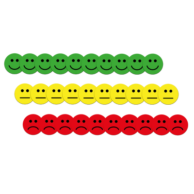 30 BUNTE FEEDBACK MAGNETE Ø 2-5CM
