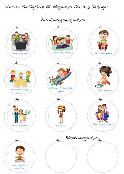 Smileyboard Schablonen mit detaillierter Anleitung
