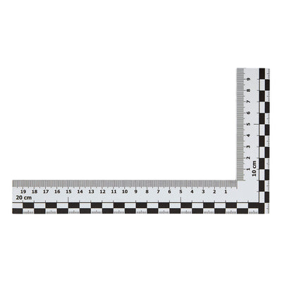 Fotomaßstab magnetisch, Winkel 20 x 10 cm