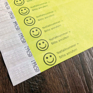 10 NOTFALLARMBÄNDER / SOS ARMBÄNDER FÜR KINDER