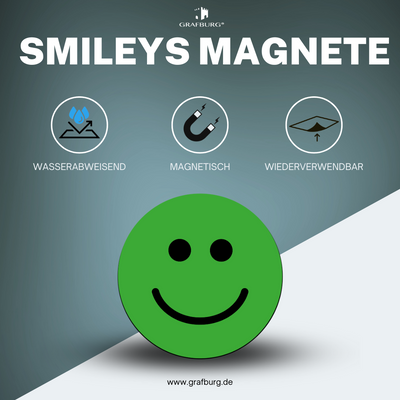 30 BUNTE FEEDBACK MAGNETE Ø 2-5CM